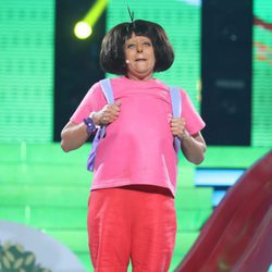 Yolanda Ramos es Dora, la exploradora en la segunda semifinal de 'Tu cara me suena'