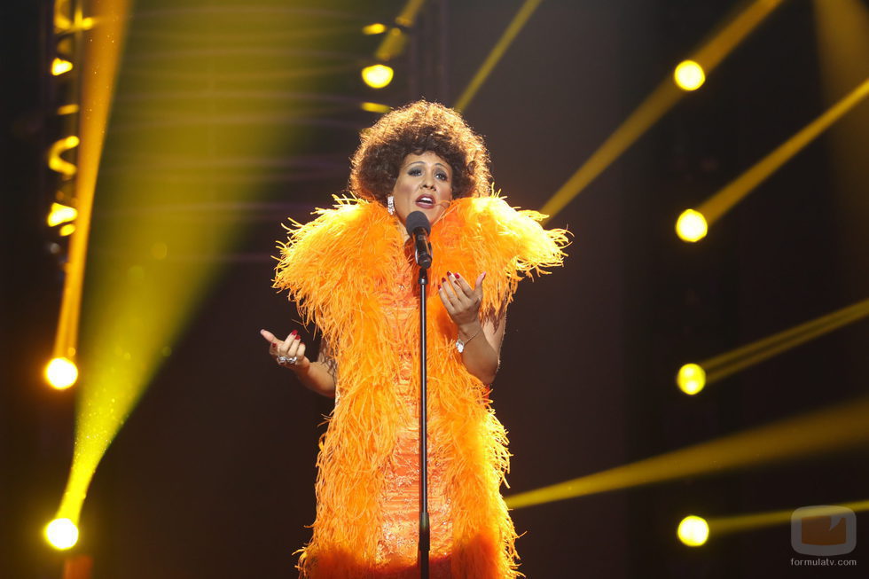 Lorena Gómez es Shirley Bassey en la segunda semifinal de 'Tu cara me suena'