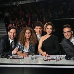 El jurado de 'Tu cara me suena' junto a Manel Fuentes en la segunda semifinal