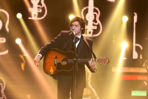 David Guapo interpretó a Johnny Cash en la segunda semifinal de 'Tu cara me suena'