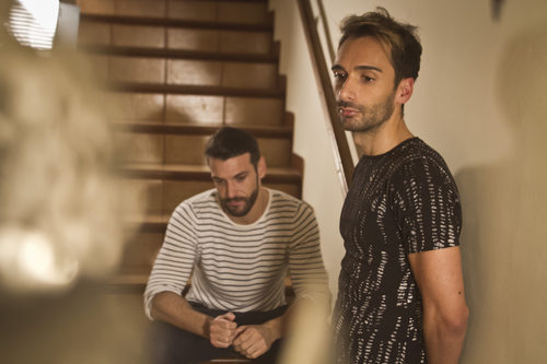 Jacinto Angosto e Iván Villar en la webserie gay 'Al salir me esperas'