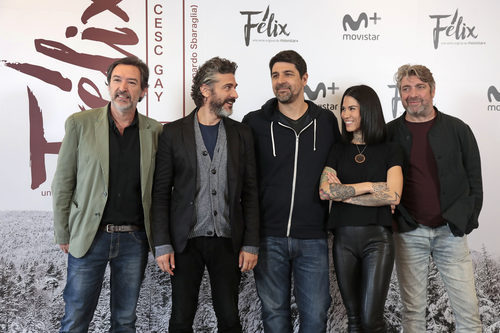 El reparto de 'Félix' en la rueda de prensa de la serie