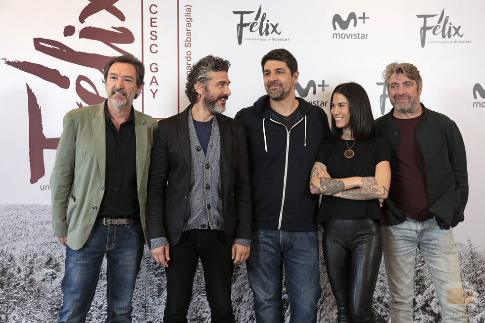 El reparto de 'Félix' en la rueda de prensa de la serie