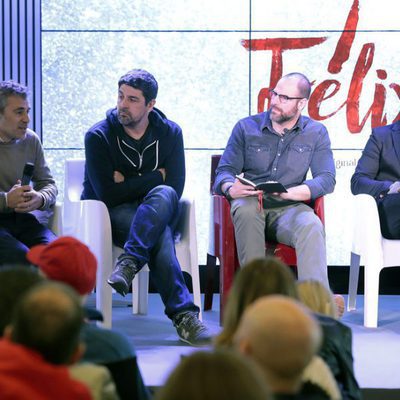 Cesc Gay y los protagonistas de 'Félix' en la rueda de prensa de la ficción