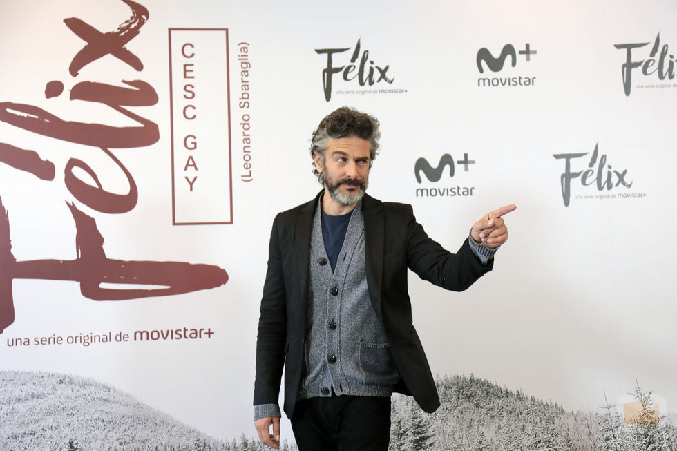 Leonardo Sbaraglia en la rueda de prensa de 'Félix'