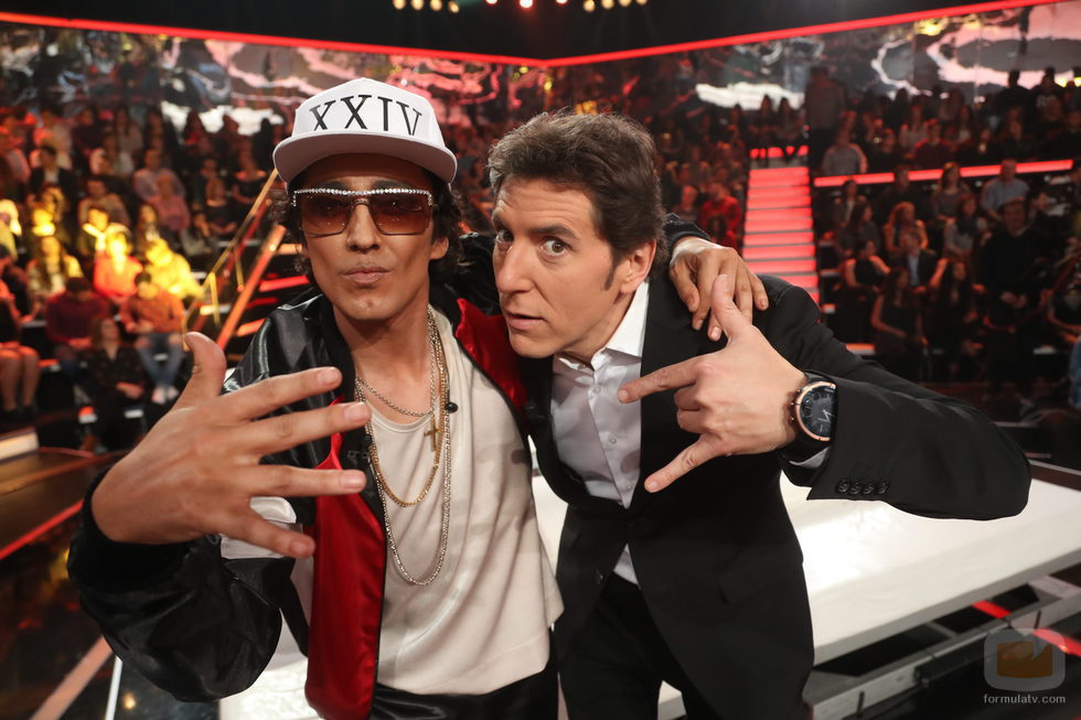 Canco Rodríguez y Manel Fuentes, en la gala final de 'Tu cara me suena 5'