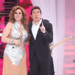 Rosa López y Manel Fuentes, en la gala final de 'Tu cara me suena 5'