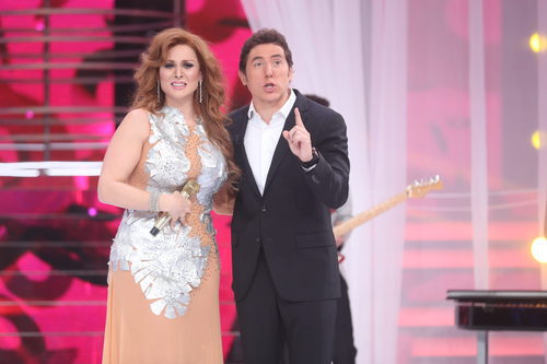 Rosa López y Manel Fuentes, en la gala final de 'Tu cara me suena 5'
