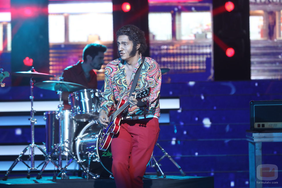 David Guapo es Chuck Berry en la gala final de 'Tu cara me suena 5'