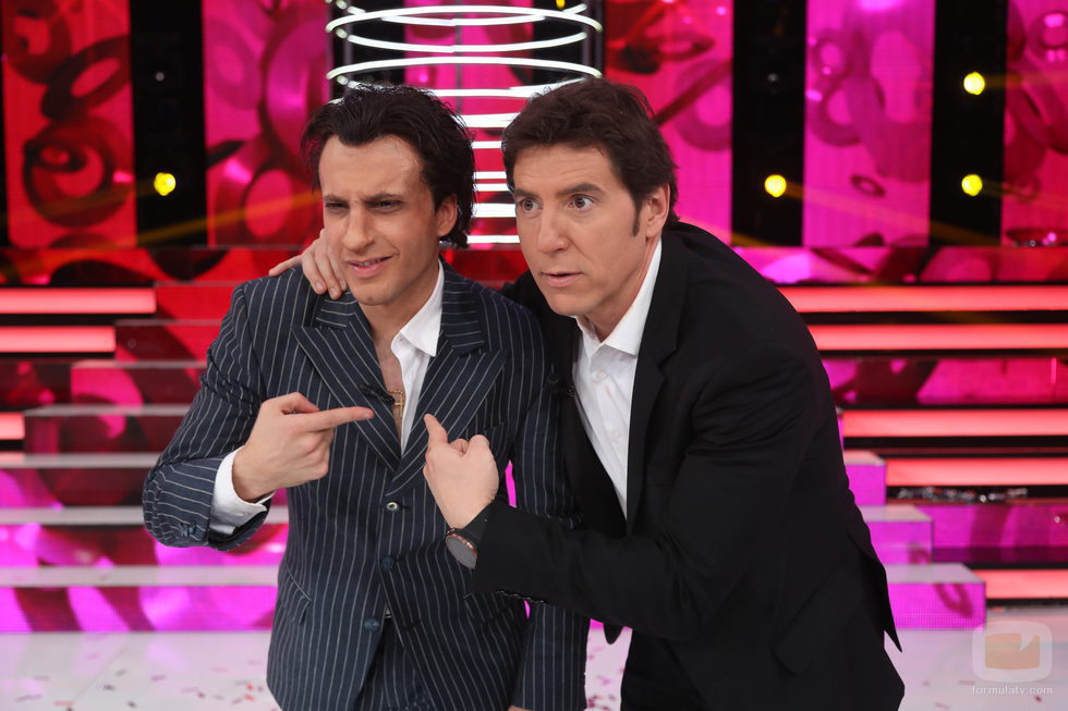 Blas Cantó y Manel Fuentes posan juntos en la gala final de 'Tu cara me suena 5'
