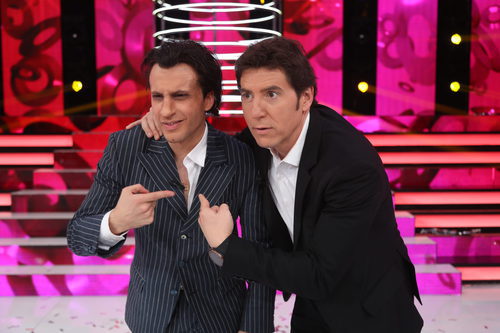 Blas Cantó y Manel Fuentes posan juntos en la gala final de 'Tu cara me suena 5'