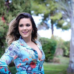 La cantante, Lorena Gómez, posa en la rueda de prensa de la final de 'Tu cara me suena'