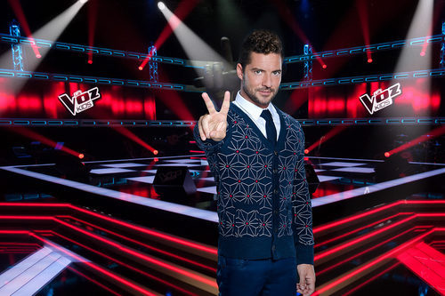 David Bisbal  posa en la tercera edición de 'La voz Kids 3'