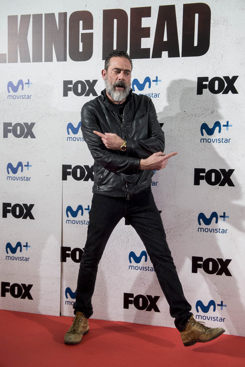 Jeffrey Dean Morgan de 'The Walking Dead' en el photocall del Eurotour en los cines Capitol
