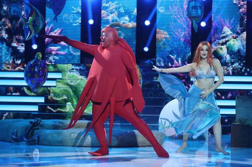 Jesús Durán es el cangrejo Sebastián en la primera gala de 'Tu cara no me suena todavía'