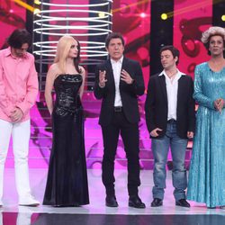 Los finalistas de la primera gala de 'Tu cara no me suena todavía' junto a Manel Fuentes