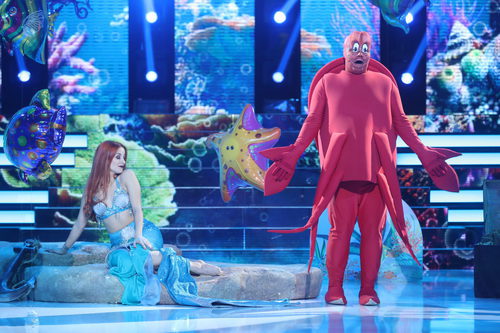 Jesús Durán interpretó a Sebastián, el mejor amigo de La Sirenita, en el estreno de 'Tu cara no me suena todavía'