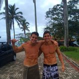 Los gemelos, Antonio y Manoel, concursantes de 'Big Brother' Brasil posan semidesnudos