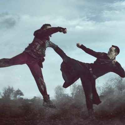 Daniel Wu en acción en la segunda temporada de 'Into the Badlands'