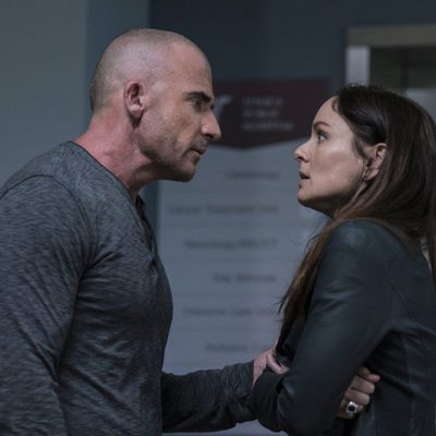 Lincoln (Dominic Purcell) y Sara (Sarah Wayne Callies) en la quinta temporada de 'Prison Break'