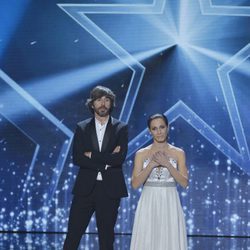 Solagne y Santi Millán en la final de la segunda edición de 'Got Talent España'