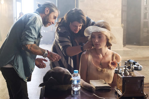 Rodaje en interiores de 'Las chicas del cable'