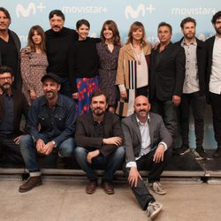 El reparto de 'La Zona' posa en la presentación de la serie de Movistar+