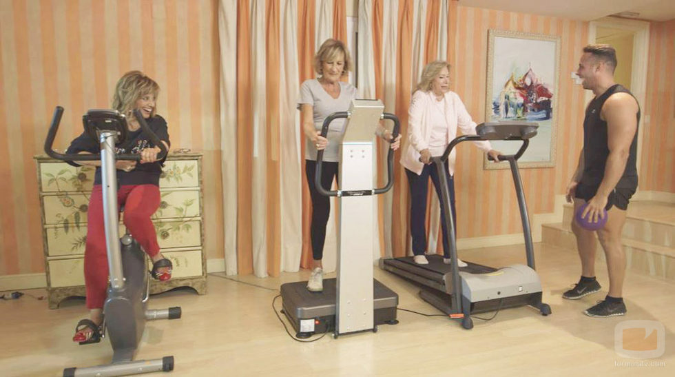 María Teresa Campos acude al gimnasio con sus amigas en la séptima entrega de 'Las Campos'