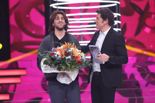 Raúl Ogalla junto a Manel Fuentes en la tercera gala de 'Tu cara no me suena todavía'