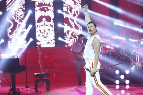 Tolo Sanders es Freddy Mercury en la tercera gala de 'Tu cara no me suena todavía'
