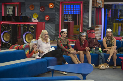 Daniela, Elettra, Irma y Alyson durante la gala 14 de 'GH VIP 5'