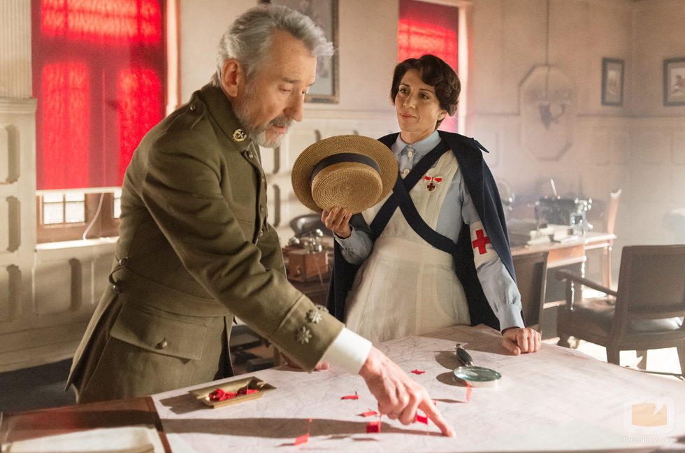 Alicia Borrachero y Pepe Sacristán  en 'Tiempos de Guerra'