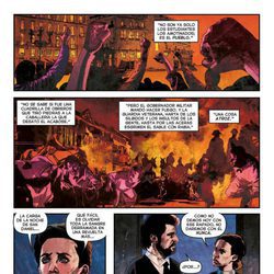 Amelia y Julián reviven la Noche de San Daniel en una de las páginas del cómic basado en 'El Ministerio del Tiempo'