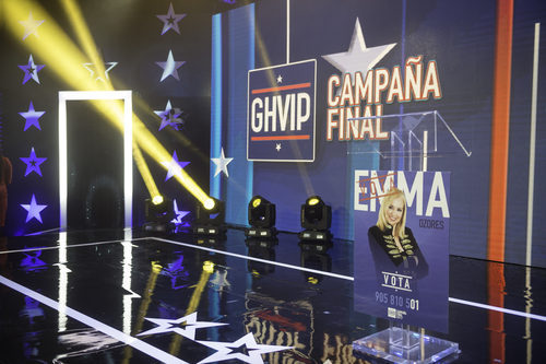 Atril de Emma Ozores en la semifinal de 'GH VIP 5'