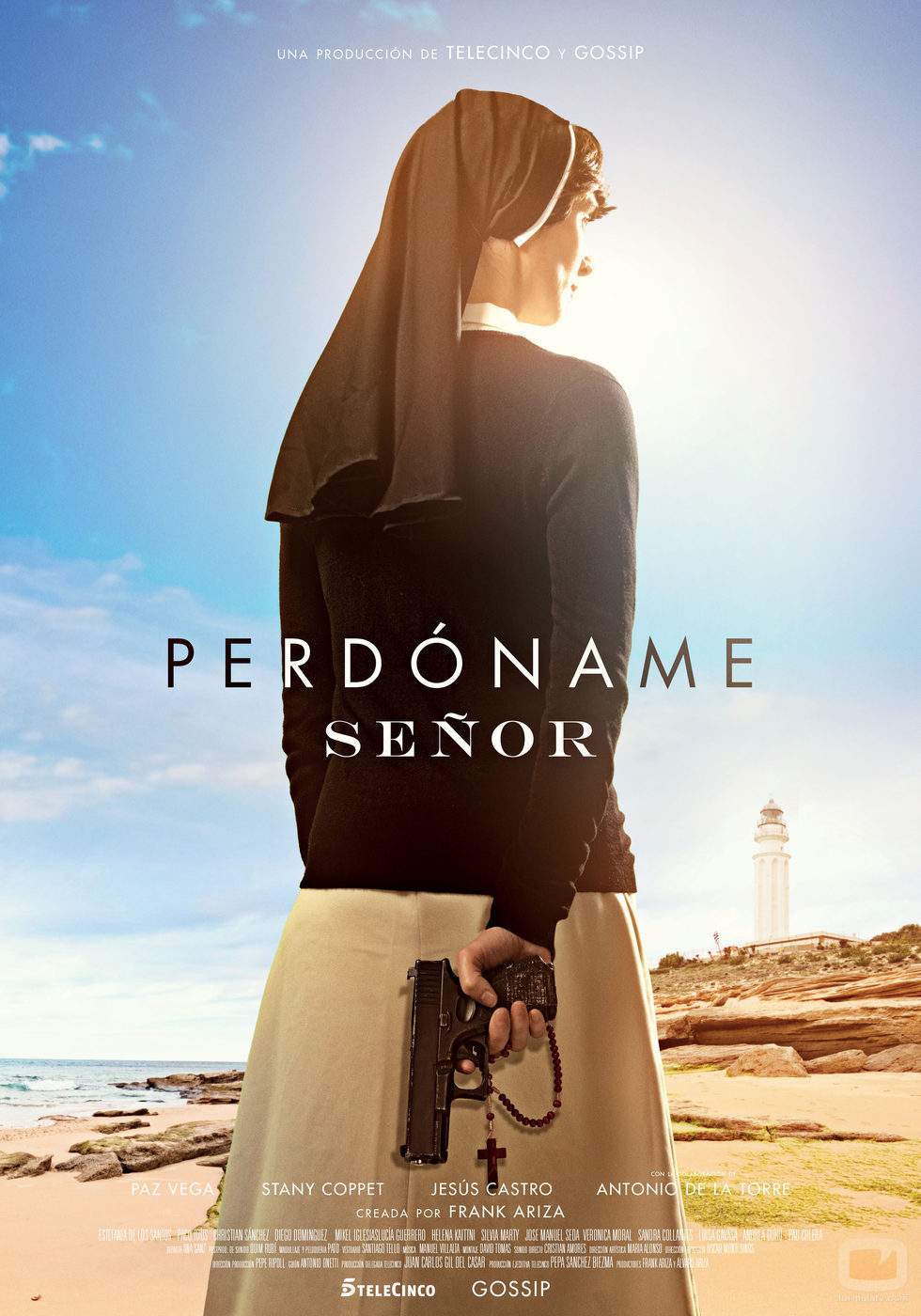 El cartel de 'Perdóname Señor', la serie de Telecinco protagonizada por Paz Vega