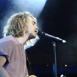 Manel Navarro durante los ensayos de la "London Eurovision Party"