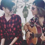 Manel Navarro junto a Kristian Kostov en Tel Aviv