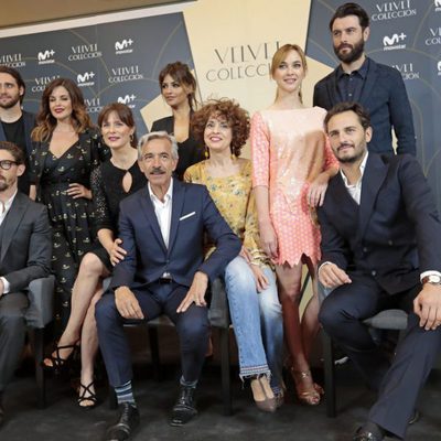 Actores en la rueda de prensa de 'Velvet Colección'