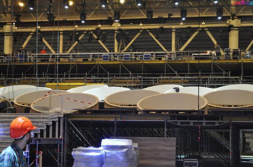 Vista del escenario de Eurovisión 2017