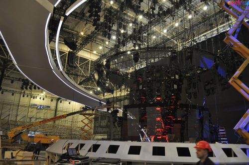 Imagen del centro del escenario de Eurovisión 2017