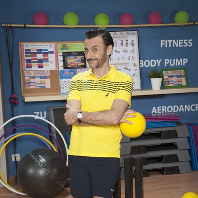 Carlos Chamarro en el gimnasio de 'Gym Tony LC'