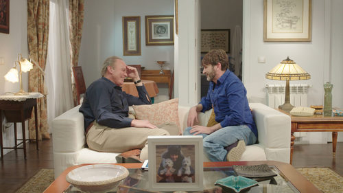 Bertín Osborne junto a Fernando Tejero ('La que se avecina') en un programa de 'Mi casa es la tuya'