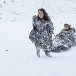 Ellie Kendrick e Isaac Hempstead en la séptima temporada de 'Juego de Tronos'