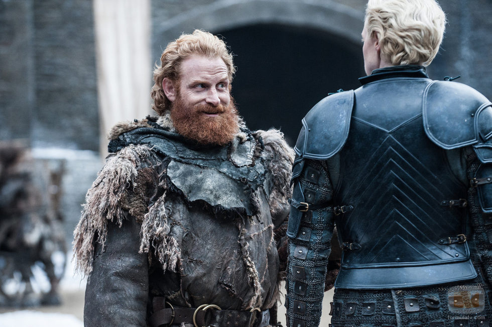 Kristofer Hivju y Gwendoline Christie en la séptima temporada de 'Juego de Tronos'