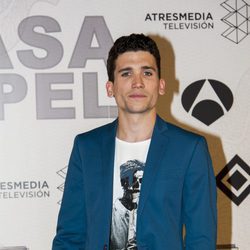 Jaime Lorente en la presentación de 'La Casa de Papel'