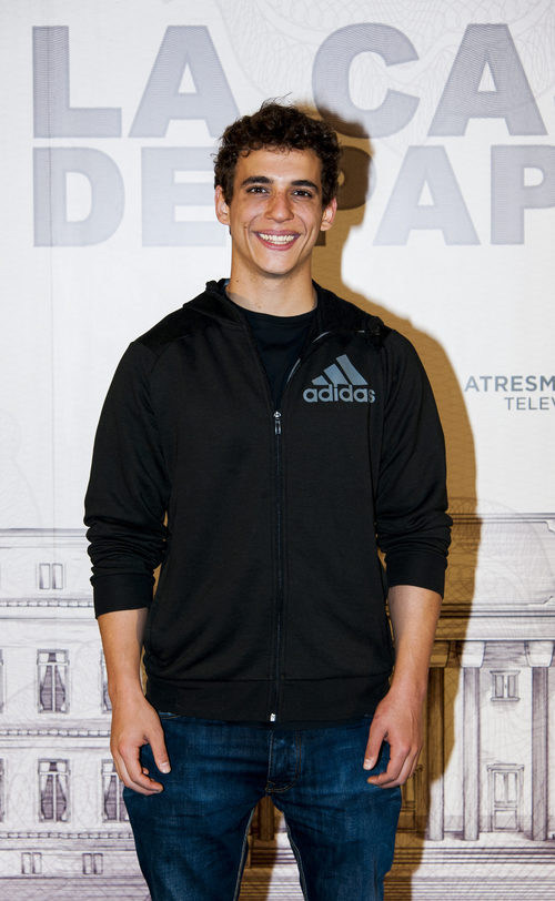 Miguel Herrán en la presentación de 'La Casa de Papel'