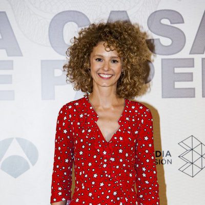 Esther Acebo en la presentación de 'La Casa de Papel'