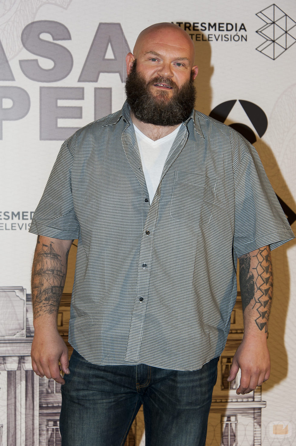 Darko Peric en la presentación de 'La Casa de Papel'