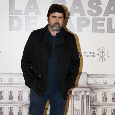 Fernando Soto en la presentación de 'La Casa de Papel'