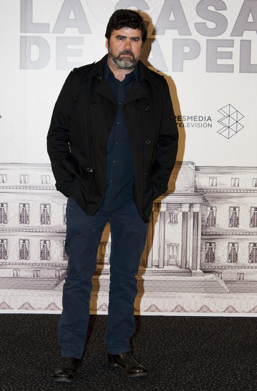 Fernando Soto en la presentación de 'La Casa de Papel'